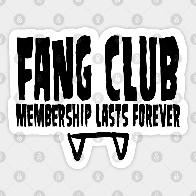 FANG CLUB Sticker by Fabrik